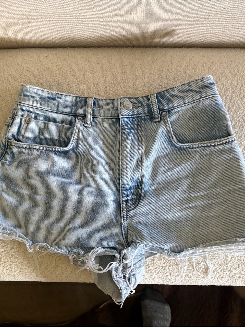 Alexander Wang Distressed Denim Cutoff Shors